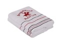 Set 2 prosoape de maini, Beverly Hills Polo Club, 204 - White, 50x90 cm, 100% bumbac, alb