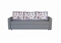 Canapea Extensibila Firenze Grey Purple Flower 218x85x85 cm + lada de depozitare