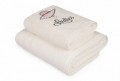 Set 2 prosoape de baie, 100% bumbac, Saheser, Baskili İkili Takim Tasli  Sapka