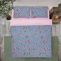 Lenjerie de pat dubla Rose, Heinner Home, 4 piese, 100% bumbac, multicolor