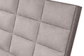 Pat matrimonial, Stockholm, Cubic E, 140x200 cm, saltea tip Pocket, topper memory, Taupe