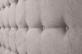 Pat matrimonial, Stockholm, Buttons E, 160x200 cm, saltea tip Pocket, topper memory, Taupe