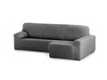 Husa coltar dreapta elastica bi-stretch, Premium Roc, brat lung, gri inchis C/16