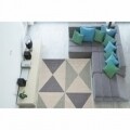 Covor indoor outdoor Floorita GEO BLUE AQUA  135X190