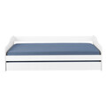 Pat multifunctional pentru o persoana, 90x190 cm, Leonie 23, Inter Link, lemn, alb