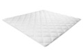 Pilota matlasata Alcam, 180x200 cm, microfibra alba, umplutura fibra siliconica, 400g/mp, nivel de caldura mare