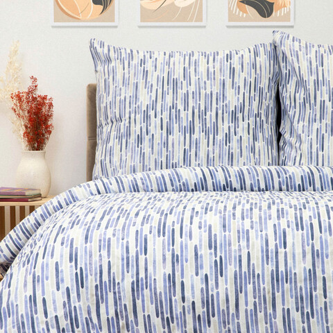 Lenjerie de pat King Size, B2 Janis Essentials, Homla, 3 piese, 200x220 cm, bumbac, multicolor