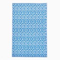 Covor reversibil, Rhombus Blue-White, Bizzotto, 120x180 cm