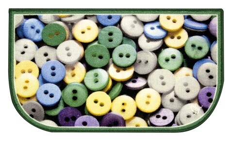 Covor pentru bucatarie, Olivio Tappeti, California Mezzaluna Digital 2, Buttons, 44 x 75 cm, nylon, multicolor