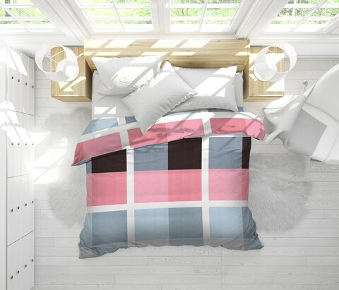 Pilota Alcam, Bluepink, microfibra matlasata, 180x200 cm, 250 gr/mp