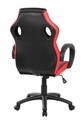 Scaun gaming, Bedora Burj, piele ecologica, Rosu/Negru