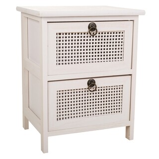 Alb, Comoda cu 2 sertare