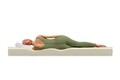Saltea Eucalyptus Therapy Green Future, Memory, Husa cu uleiuri esentiale de Eucalypt, Super Ortopedica, 180x200x17 cm