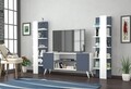 Mobilier living Raffline, 3 corpuri, 100x20x100 cm, PAL , alb/gri