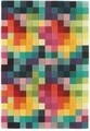 Covor Patch Bedora, 120x170 cm, 100% lana, multicolor, finisat manual