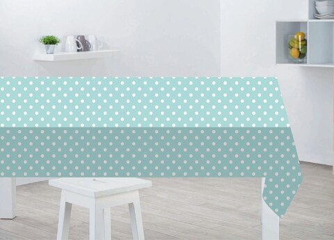 Fata de masa, Sabichi, Duck Egg Polka, 132 x 178 cm, PVC