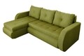 Coltar extensibil reversibil Siena Lux Lime 243x141x81 cm cu lada de depozitare