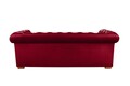 Canapea extensibila Oxford Chesterfield, 88x216x75 cm, 3 locuri, Red