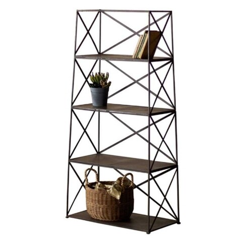 Biblioteca Kit-Sac, Heinner, 160x80x35 cm, negru