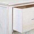 Comoda cu 1 sertar si 1 usa Creaciones Meng, 35x25x55 cm, lemn de paulownia, antique white