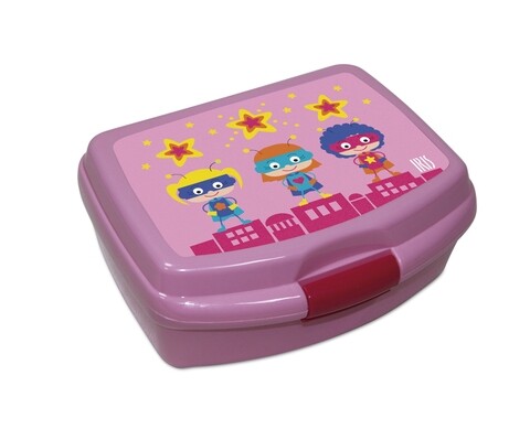Cutie pranz pentru copii SnackRico, 550 ml, 16.8x13.5x6.5 cm, roz