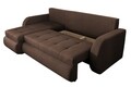 Coltar extensibil reversibil Siena Lux Chocolate 243x141x81 cm cu lada de depozitare