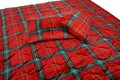 Set Alcam cocolino, 2 perne 50x70 cm si pilota matlasata 200x220 cm, Xmas Fleece