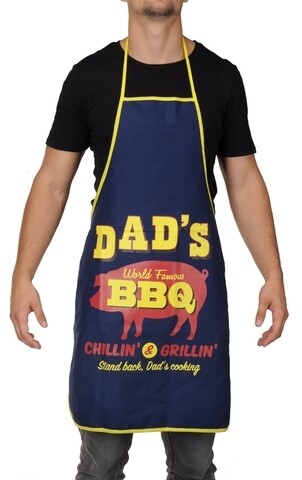 Sort de bucatarie DAD'S BBQ, 60x84 cm, 100% bumbac, negru