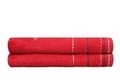 Set 2 prosoape de maini, Beverly Hills Polo Club, Red, 50 x 100 cm, 100% bumbac