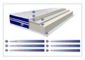 Saltea Super Ortopedica Tri Flexa, 12+3+3 Memory, 100x200x20 cm, Anatomica, Husa Hipoalergenica