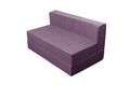 Canapea extensibila Urban Living, 136x80x40 cm Purple/Stripes