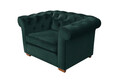 Fotoliu Oxford Chesterfield, 93x116x75 cm, Verde