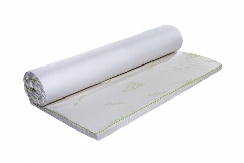 Topper saltea Aloe Vera Therapy Memory Arctic Gel 7 zone de confort, 160x200 cm, H 5 cm
