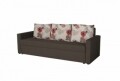 Canapea extensibila Firenze Dark Chocolate Roses Flower 218x85x85 cm, cu lada de depozitare