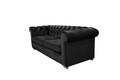 Canapea Oxford Chesterfield, 93x183x75 cm, 2 locuri, Graphite