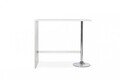 Masa tip bar, Finori, Party, 120 x 105 x 60 cm, PAL/metal cromat, alb