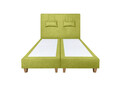 Pat matrimonial, Stockholm, Classic E, 160x200 cm, saltea tip Pocket, topper memory, Verde