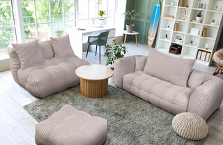 233x104 cm, Cream, Canapea