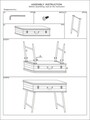 Consola Truck Industry, Mauro Ferretti, 60 x 29 x 43.5 cm, lemn de brad/fier, gri inchis/natural