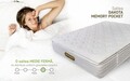 Saltea Ortopedica, Dakota, 120x200x34 cm, Arcuri Pocket, 5 cm spuma Memory, 7 Zone de Confort, fermitate medie
