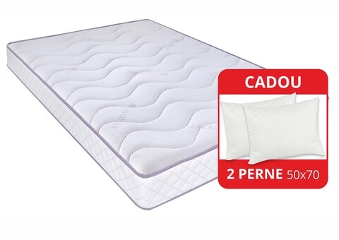 Saltea Super Ortopedica Tri Flexa Lavanda Therapy, 12+3+3 Memory 160 x 200 cm, H 20 cm