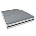 Pat multifunctional 3 in 1 pentru o persoana, 90x200 cm, Lotar, Inter Link, lemn, alb