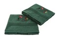 Set 2 prosoape de baie, Hobby, Bisiklet, 70x140 cm, 100% bumbac, verde