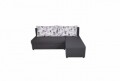 Coltar extensibil reversibil Modena Grey Magnolia 206 x 145 x 80 cm cu lada de depozitare