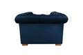 Fotoliu Oxford Chesterfield, 93x116x75 cm, Albastru