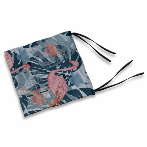 Set 4 perne pentru scaun, Flamingo