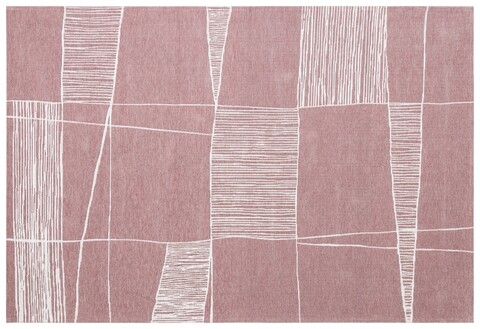 Covor Eko rezistent, PM 03 - Rose, White, 55% poliester, 45% bumbac,  135 x 200 cm