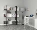 Biblioteca D2306OKTL160M101, Gauge Concept, 160x35x180 cm, PAL, alb