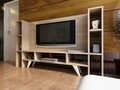 Comoda TV HAN2, Gauge Concept, 154x30x92 cm, PAL, alb