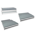 Pat multifunctional 3 in 1 pentru o persoana, 90x200 cm, Lotar, Inter Link, lemn, alb